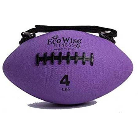 Agm Group 4 lbs EcoWise Slim Olive Weight Ball, Lavender -7.25 in. dia. 85704